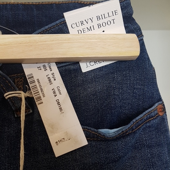 (SOLD)J.Crew Jeans Curvy 'Demi Boot Crop' Jeans - Picture 4 of 5